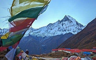 View of the Annapurna range